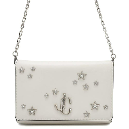 Jimmy Choo White Leather Shoulder
