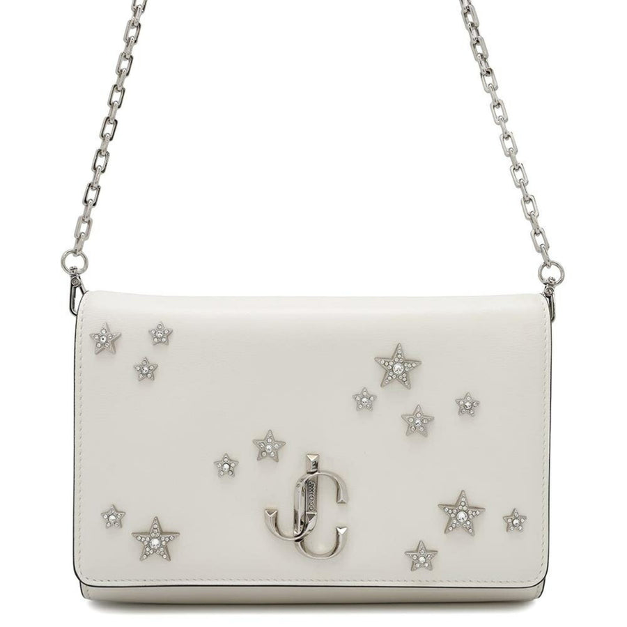 Jimmy Choo White Leather Shoulder