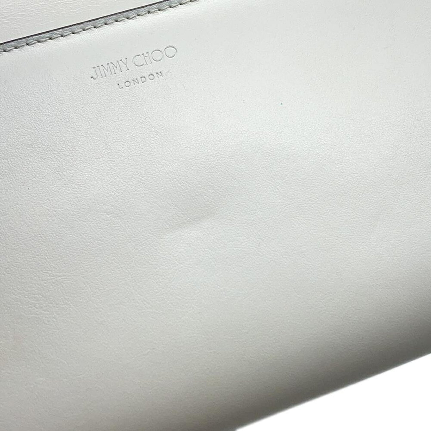 Jimmy Choo White Leather Shoulder