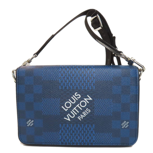Louis Vuitton Blue Canvas Messenger
