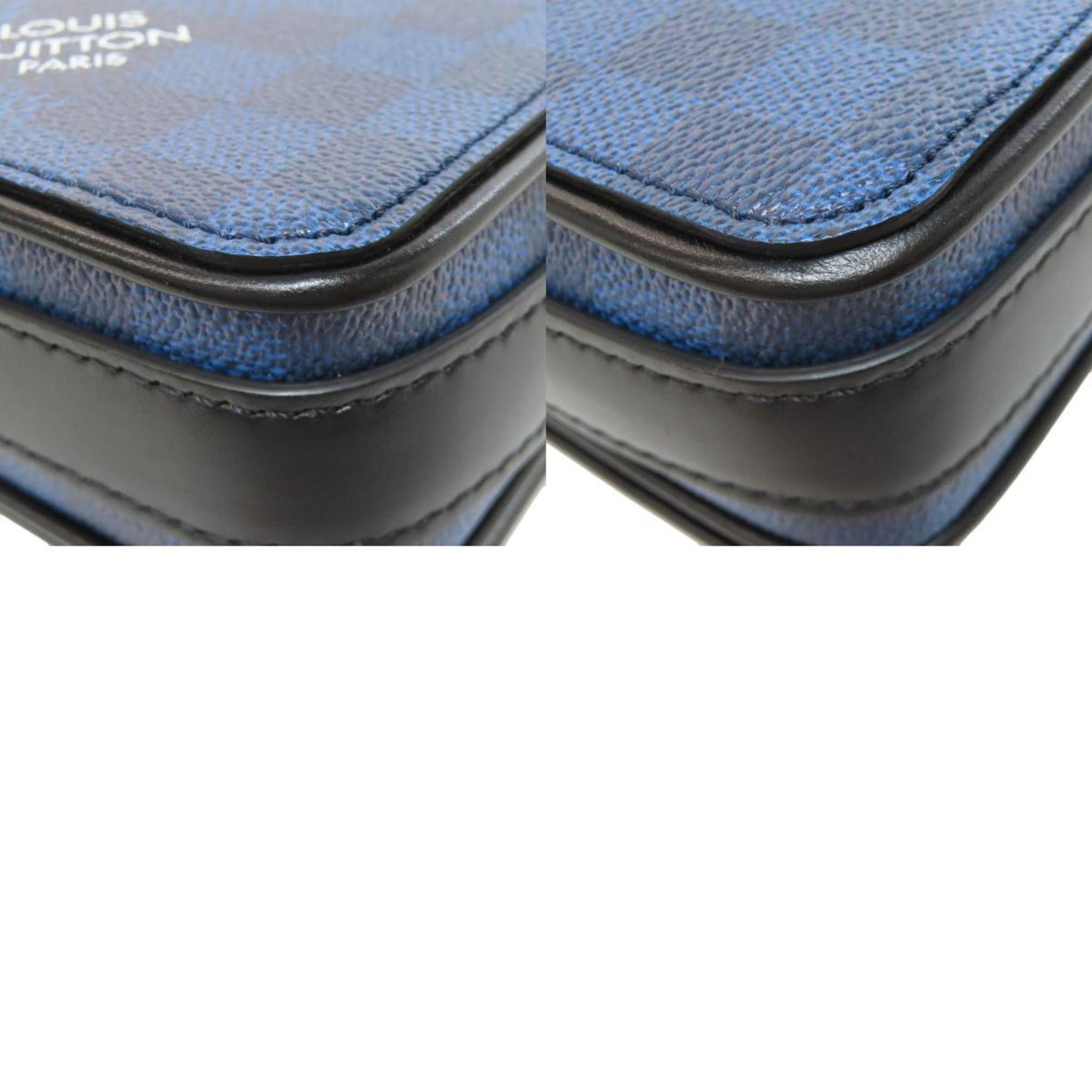 Louis Vuitton Blue Canvas Messenger