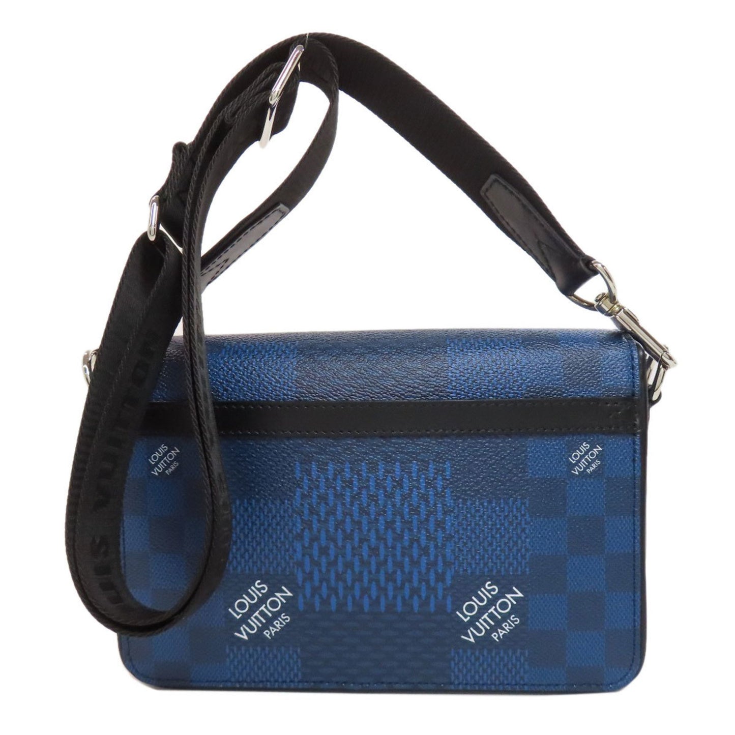 Louis Vuitton Blue Canvas Messenger
