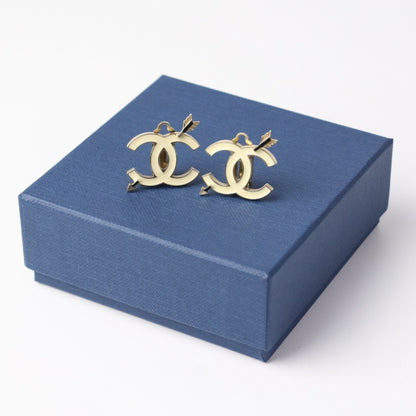 Chanel Gold Gold Plated Coco Mark