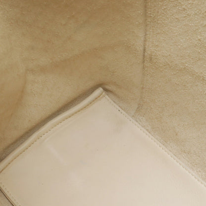 Bottega Veneta White Leather Intreccio Mirage