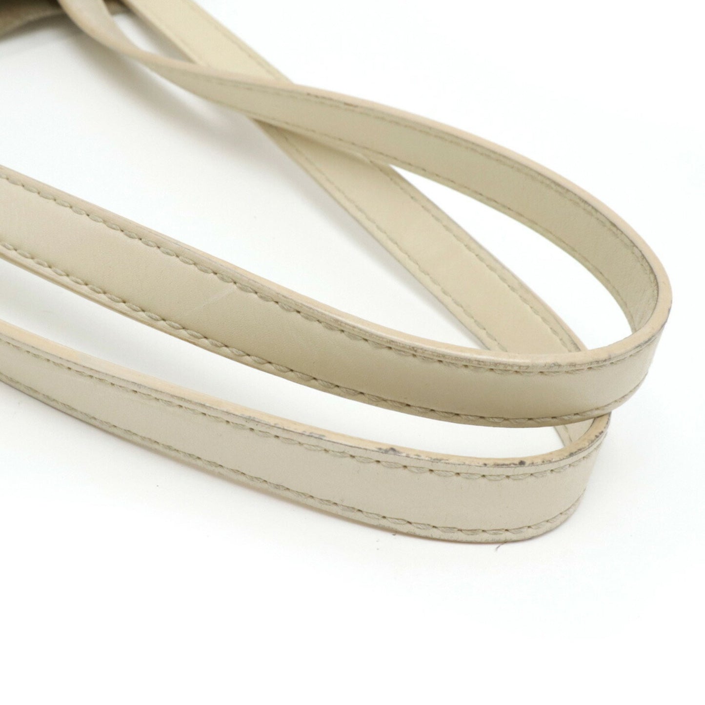Bottega Veneta White Leather Intreccio Mirage