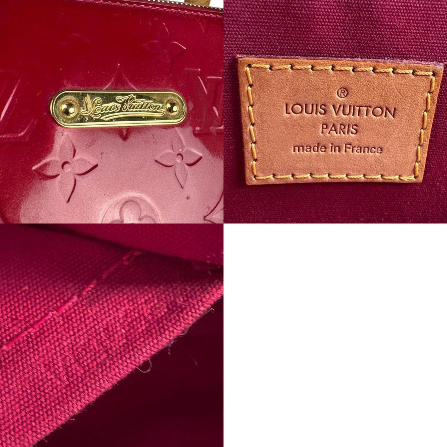 Louis Vuitton Red Patent Leather Bellevue Pm