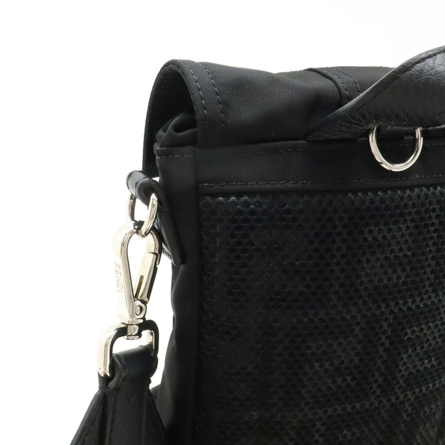 Fendi Black Nylon Fendiness