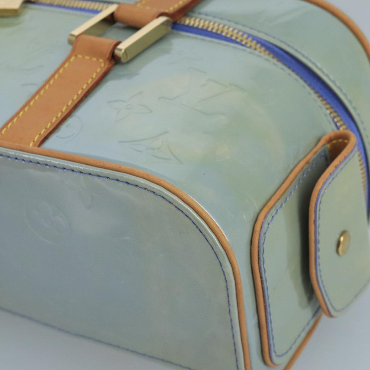 Louis Vuitton Purple Patent Leather Handbag