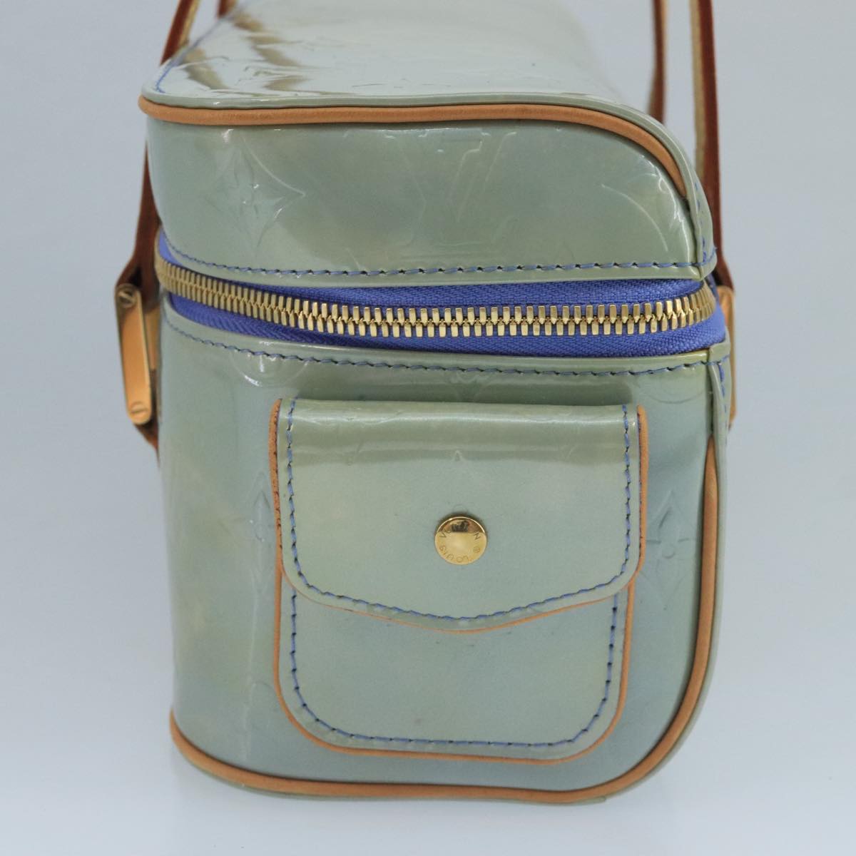 Louis Vuitton Purple Patent Leather Handbag