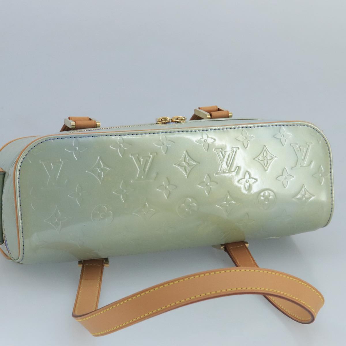 Louis Vuitton Purple Patent Leather Handbag