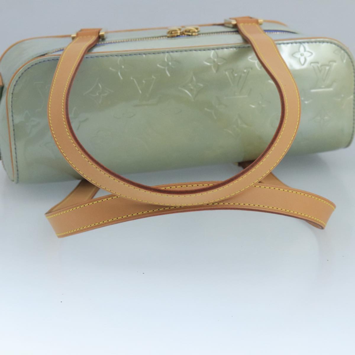 Louis Vuitton Purple Patent Leather Handbag