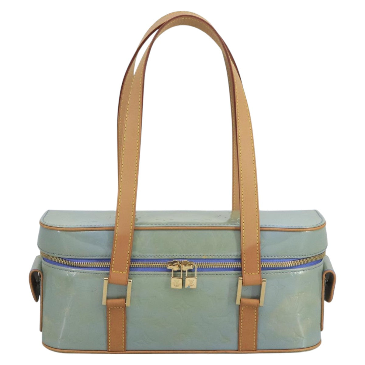 Louis Vuitton Purple Patent Leather Handbag