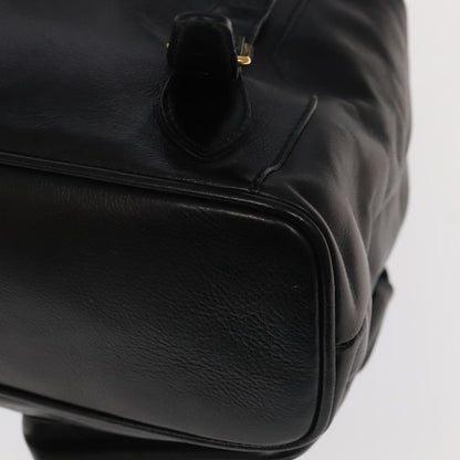 Gucci Black Leather Bamboo