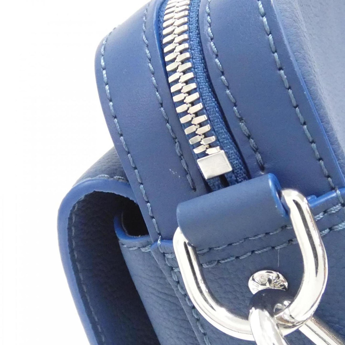 Louis Vuitton Blue Leather Messenger
