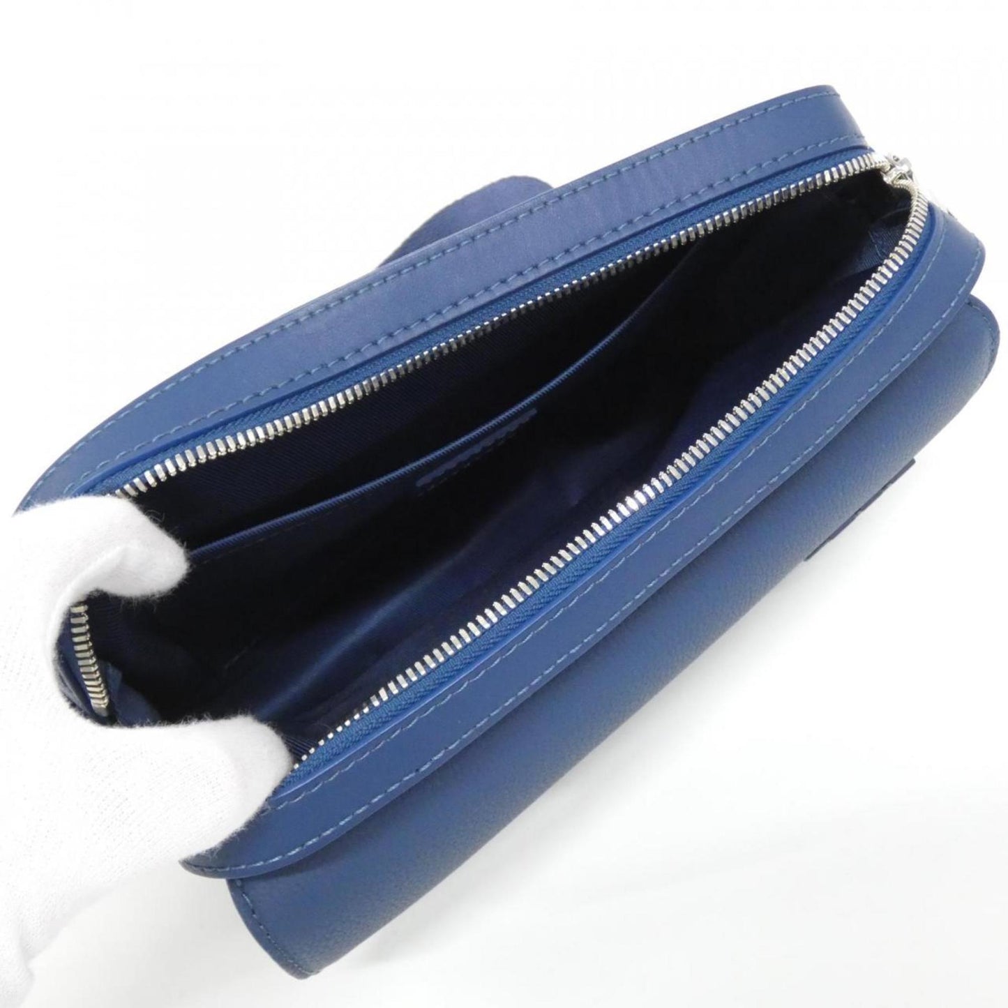 Louis Vuitton Blue Leather Messenger