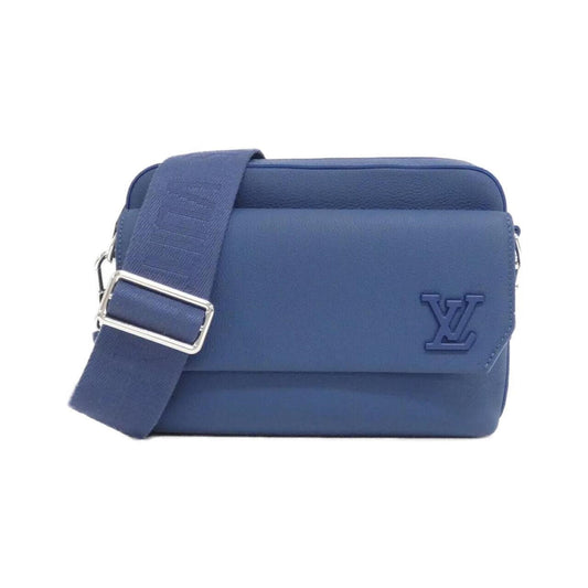 Louis Vuitton Blue Leather Messenger