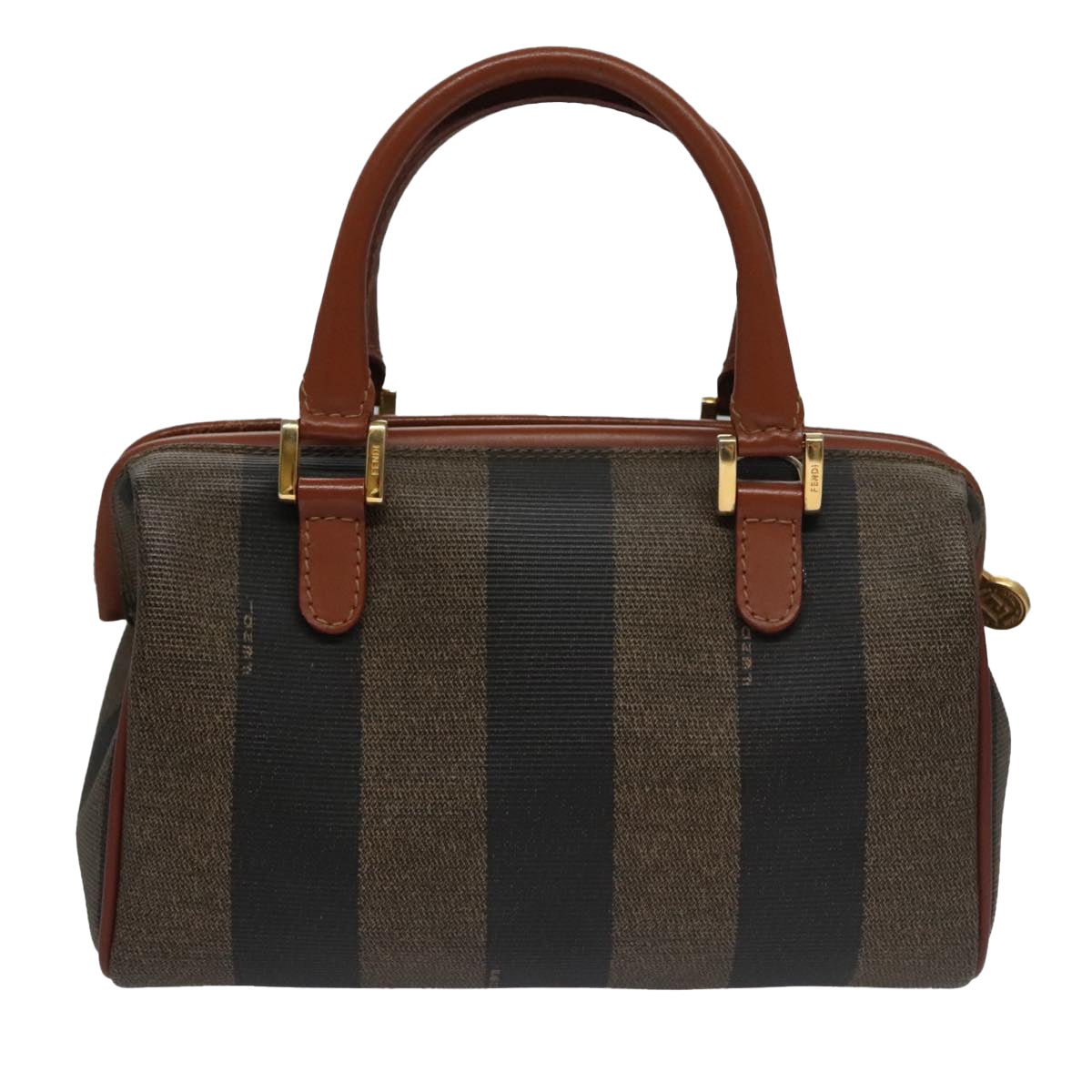 Fendi Brown Canvas Pequin
