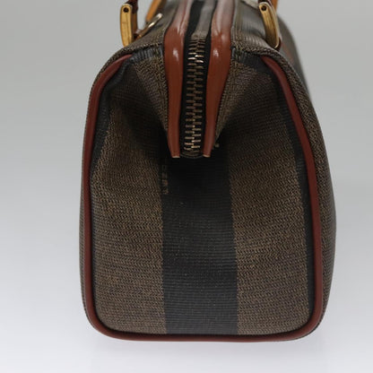 Fendi Brown Canvas Pequin