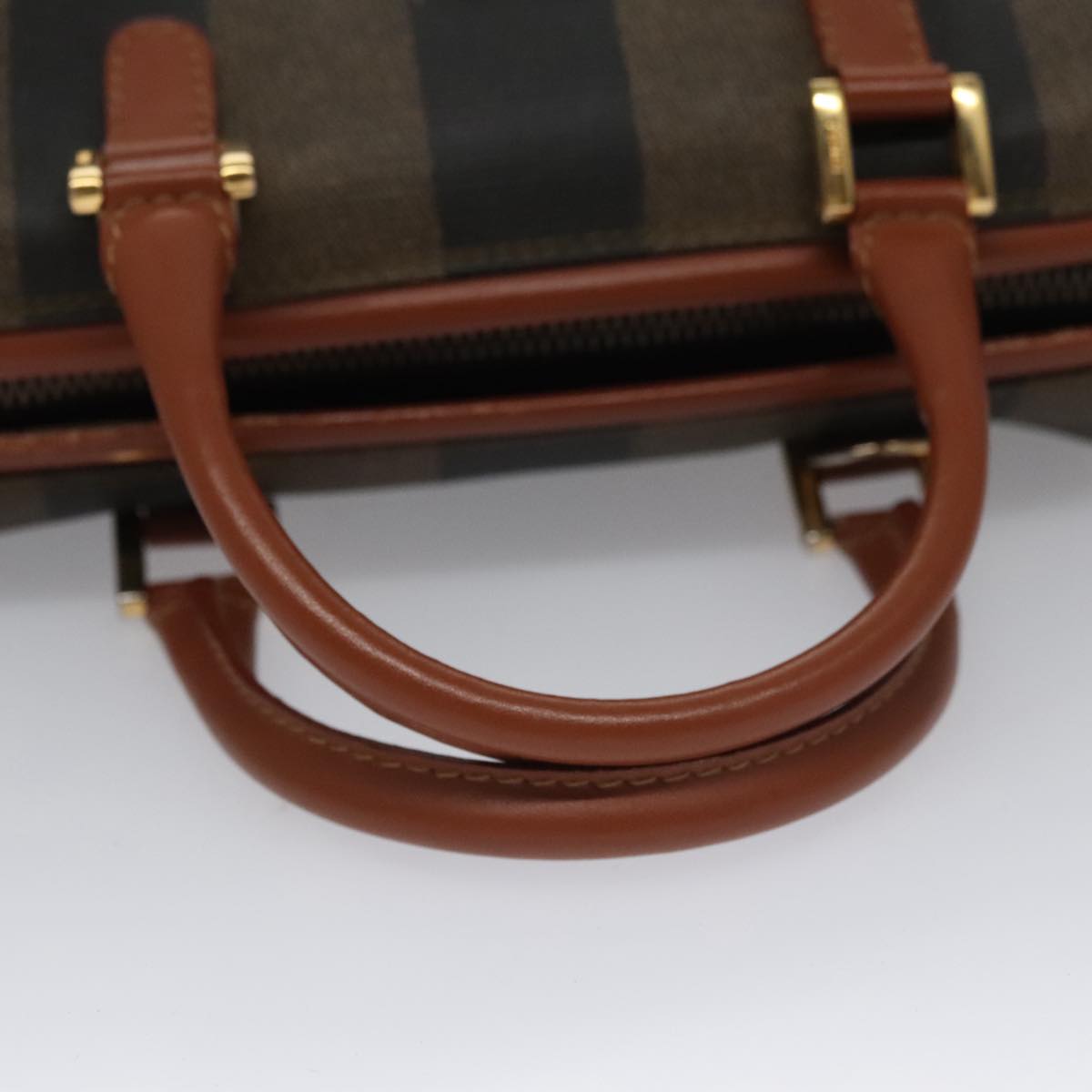 Fendi Brown Canvas Pequin