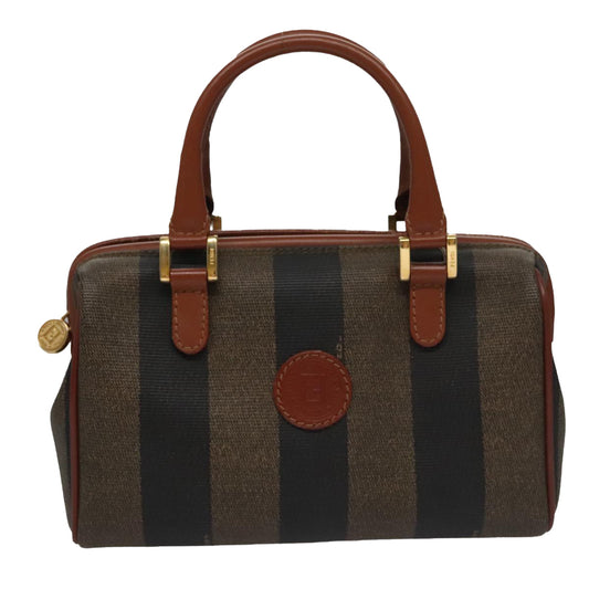 Fendi Brown Canvas Pequin