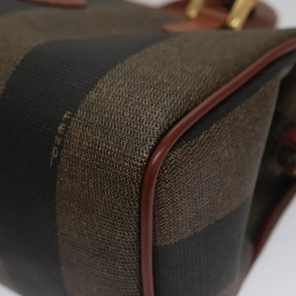Fendi Brown Canvas Pequin