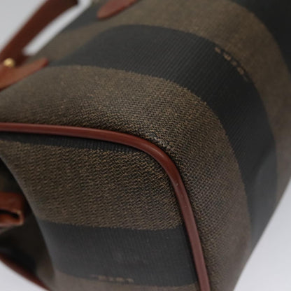 Fendi Brown Canvas Pequin