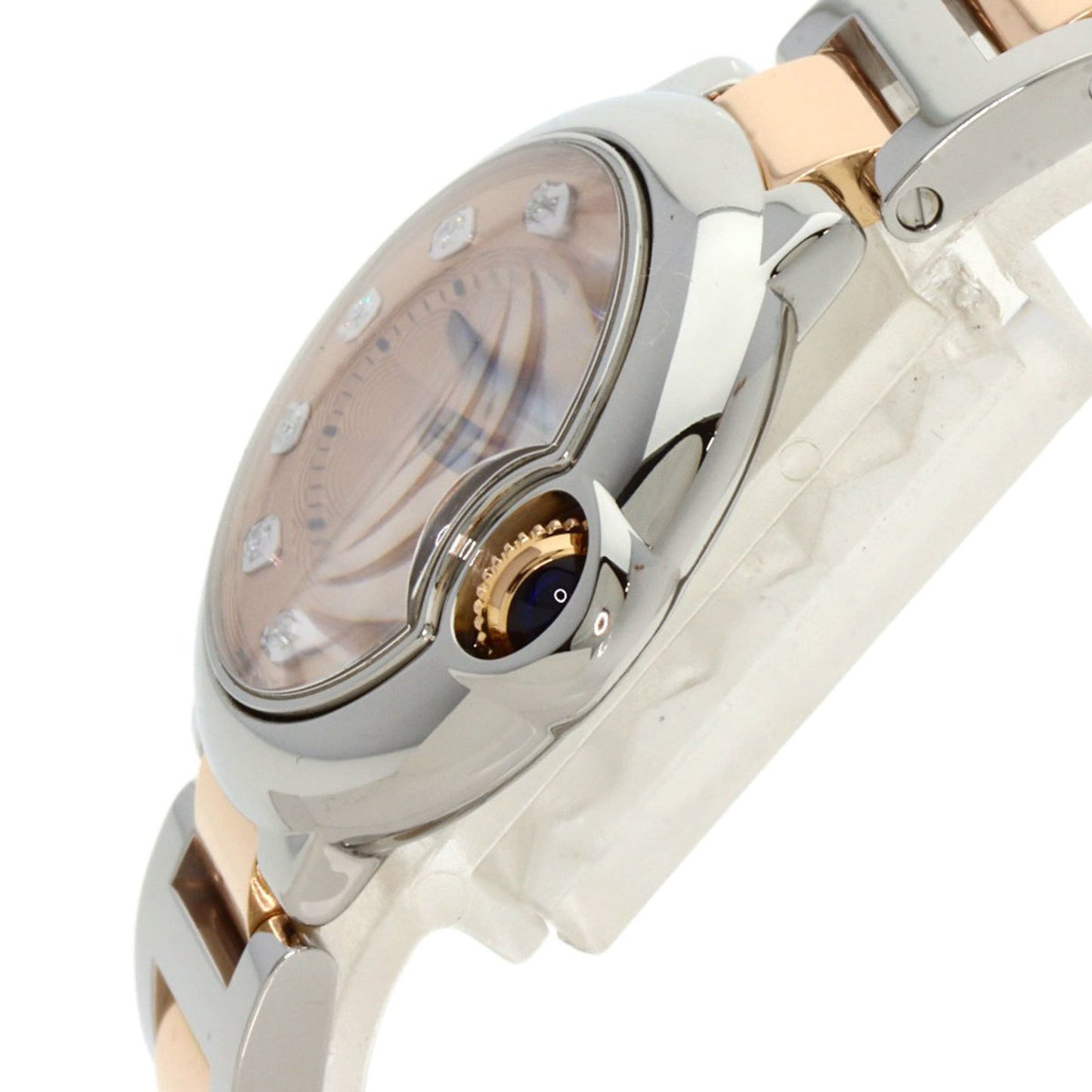 Cartier Pink Gold And Steel Ballon Bleu