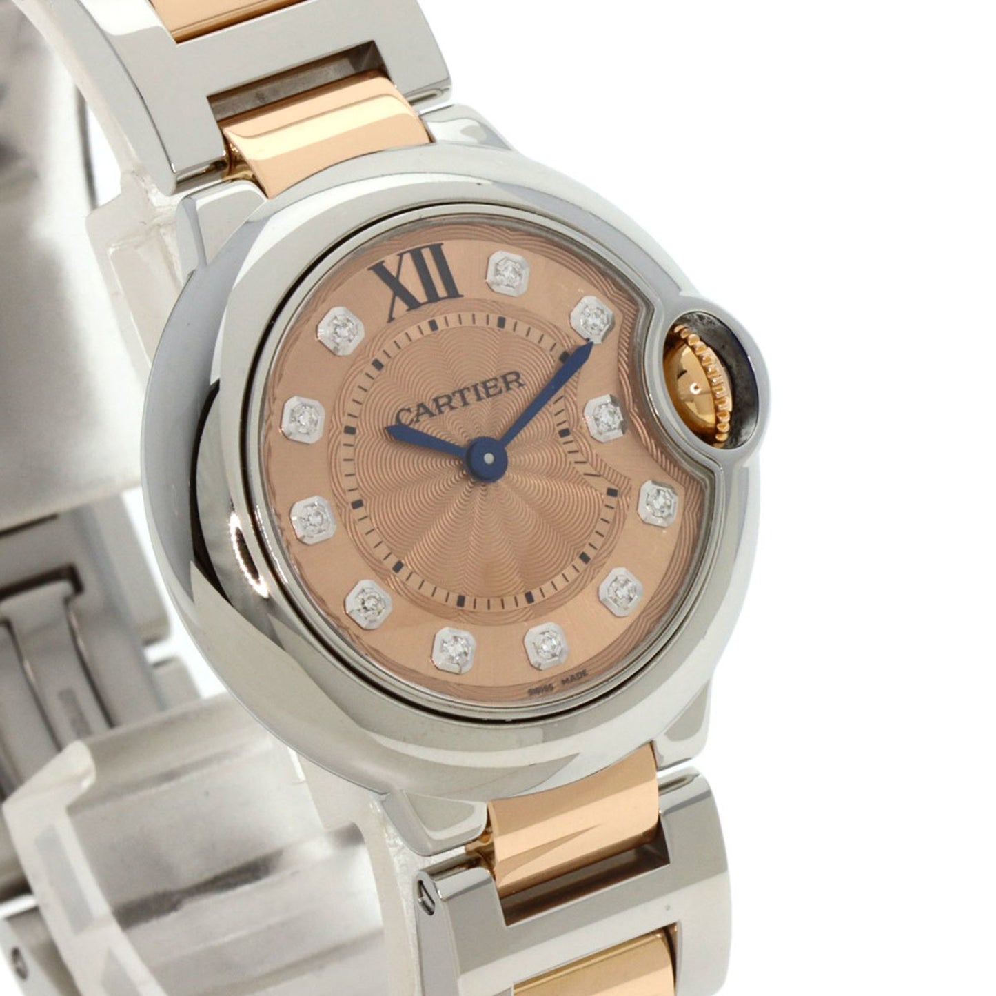 Cartier Pink Gold And Steel Ballon Bleu