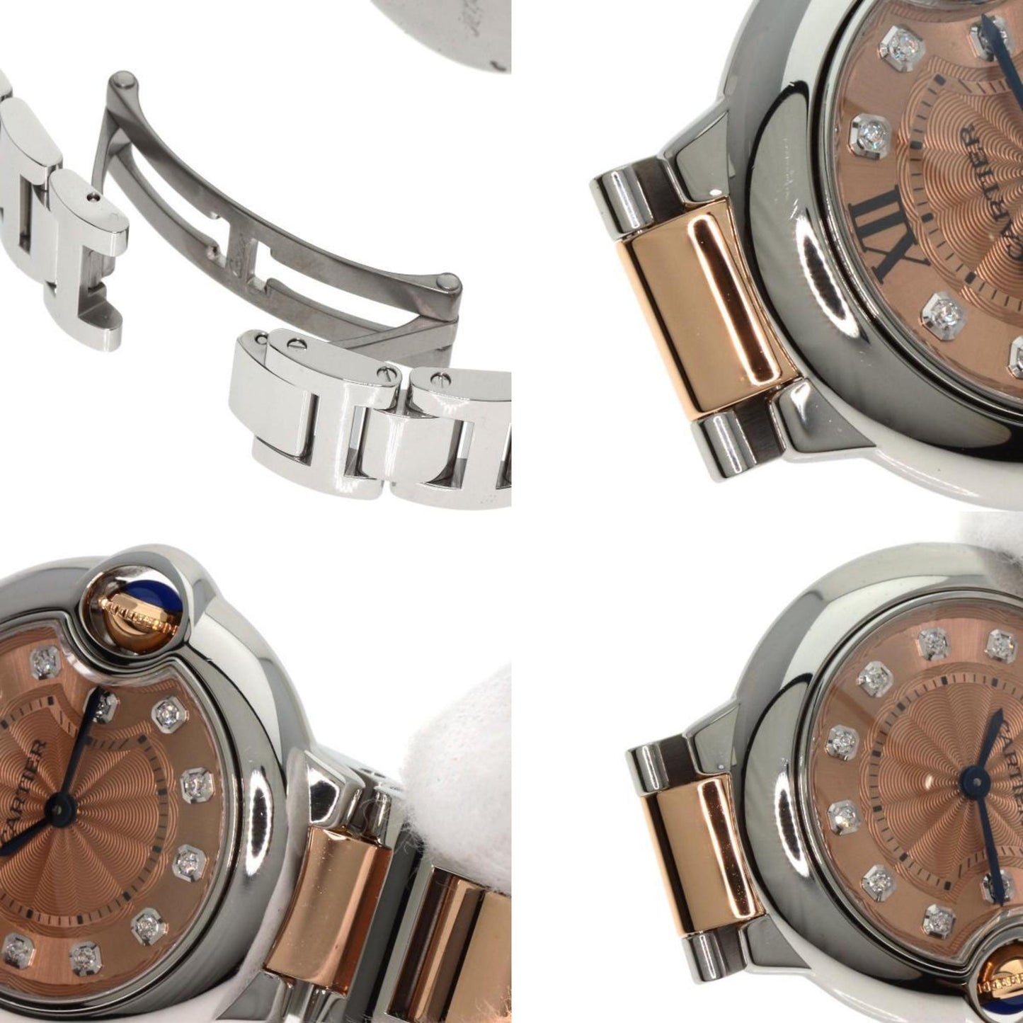 Cartier Pink Gold And Steel Ballon Bleu
