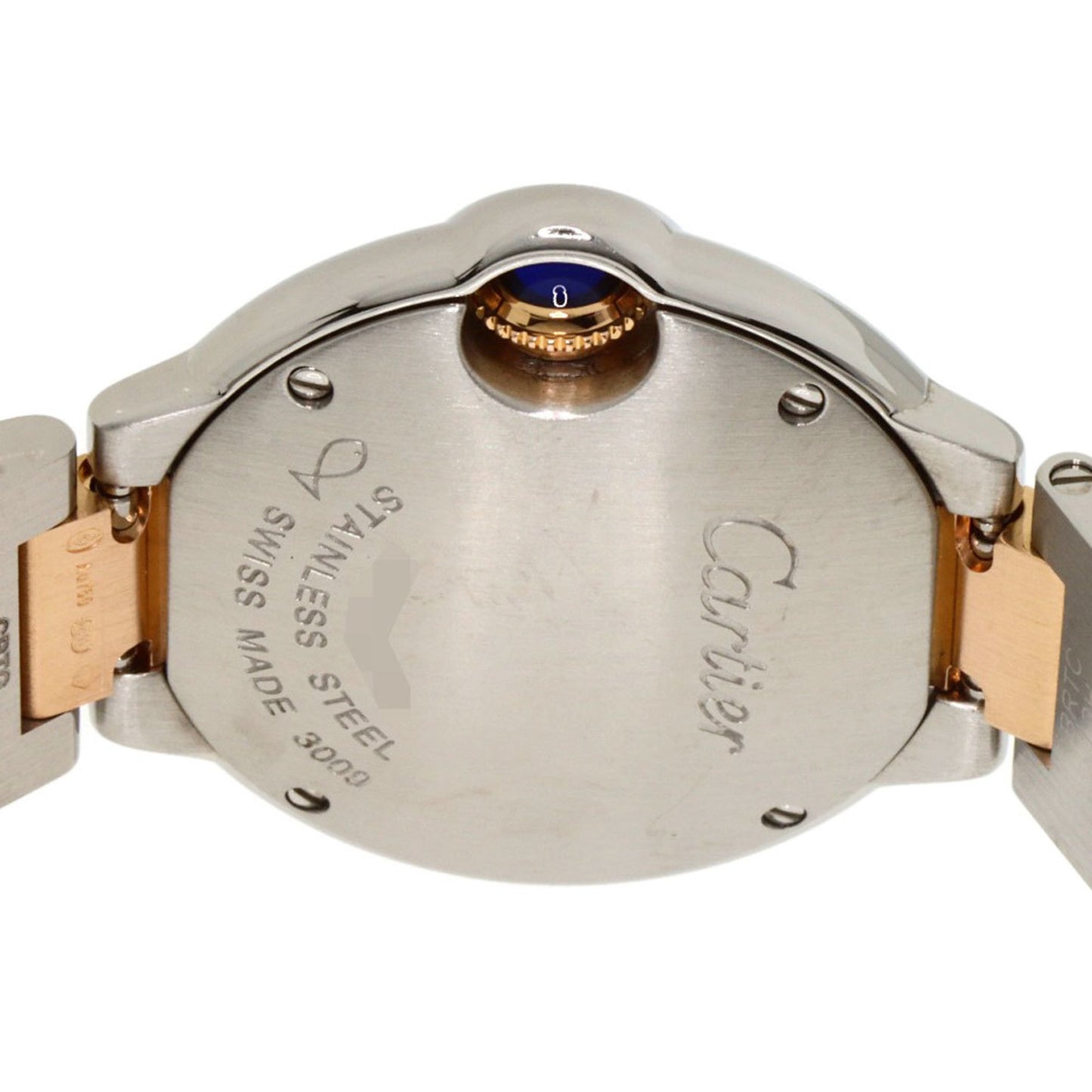 Cartier Pink Gold And Steel Ballon Bleu