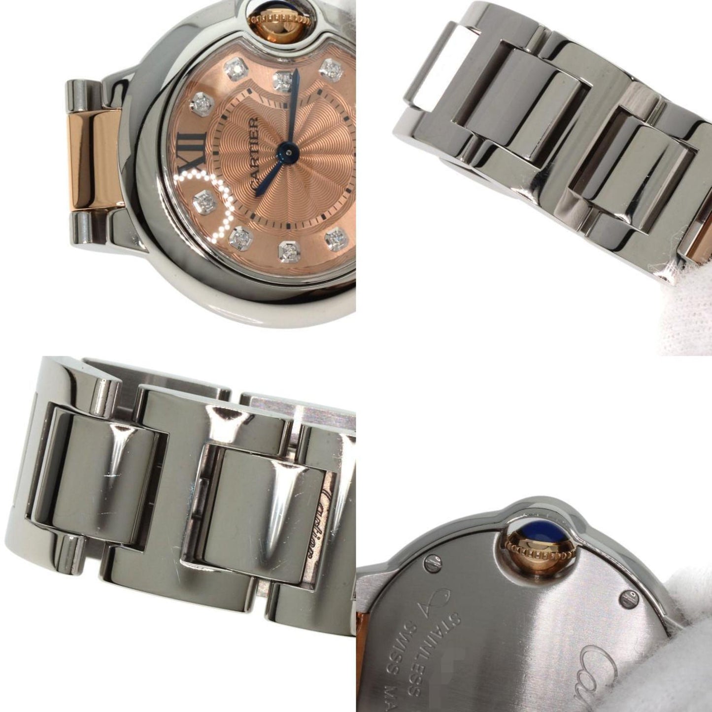Cartier Pink Gold And Steel Ballon Bleu