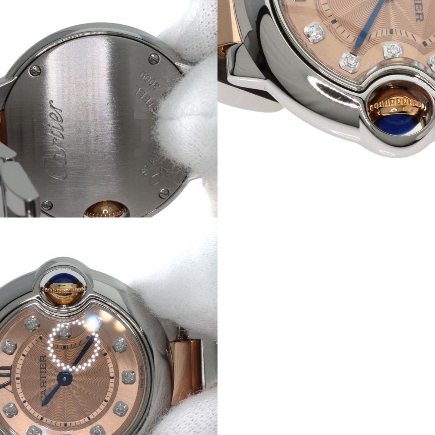 Cartier Pink Gold And Steel Ballon Bleu