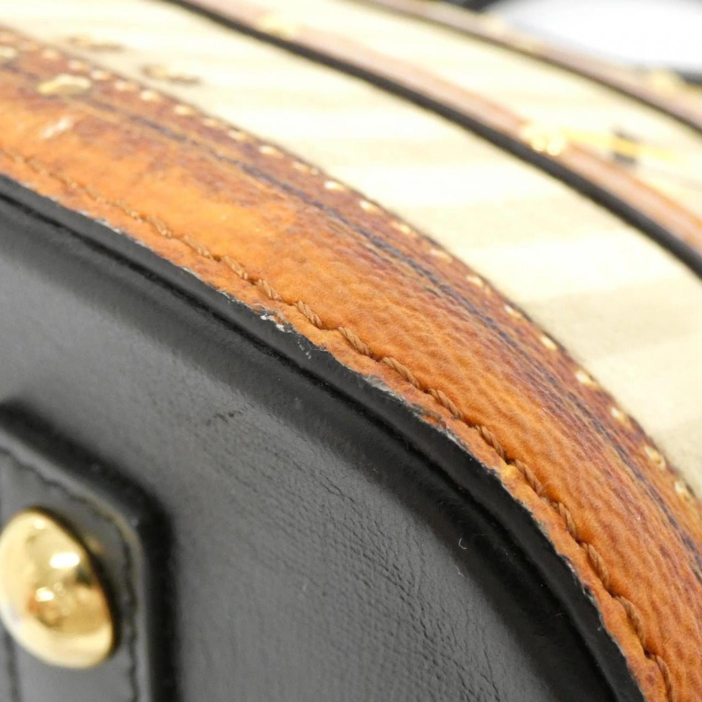 Louis Vuitton Brown Leather Alma