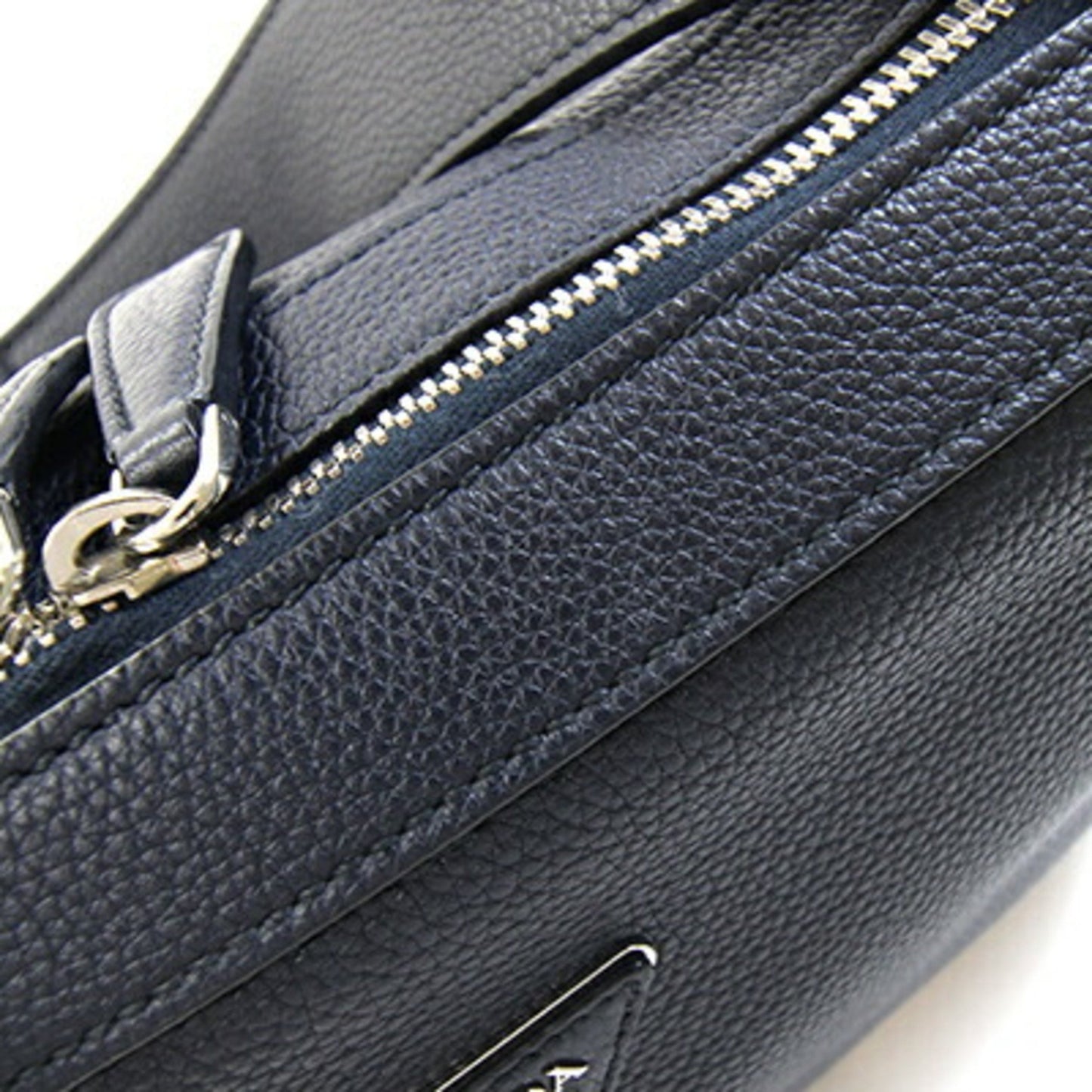 Prada Blue Leather Shoulder