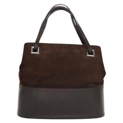 Salvatore Ferragamo Brown Suede Handbag