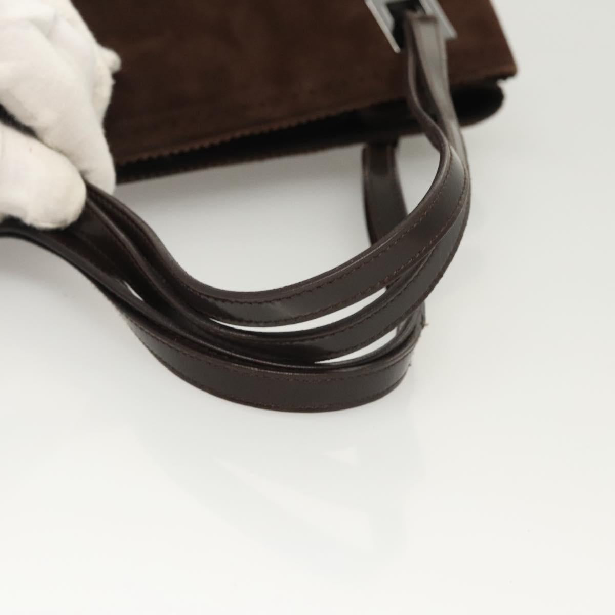 Salvatore Ferragamo Brown Suede Handbag