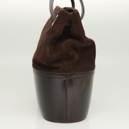 Salvatore Ferragamo Brown Suede Handbag