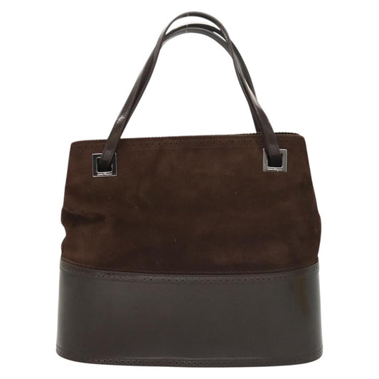 Salvatore Ferragamo Brown Suede Handbag