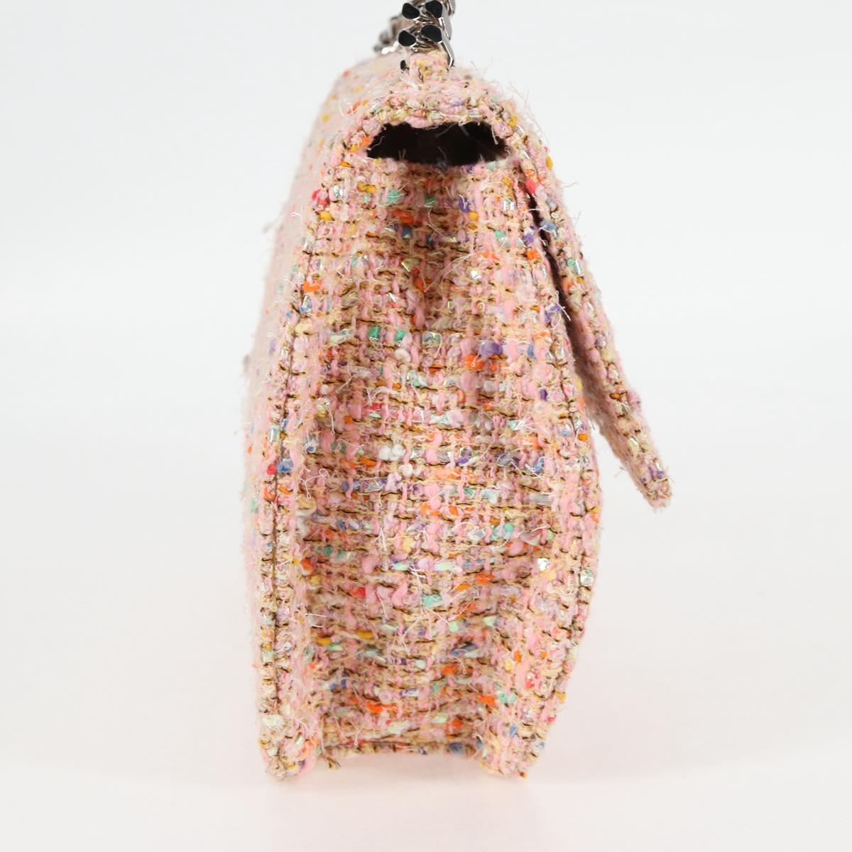 Chanel Pink Tweed Handbag