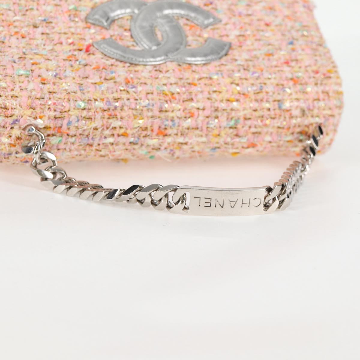 Chanel Pink Tweed Handbag