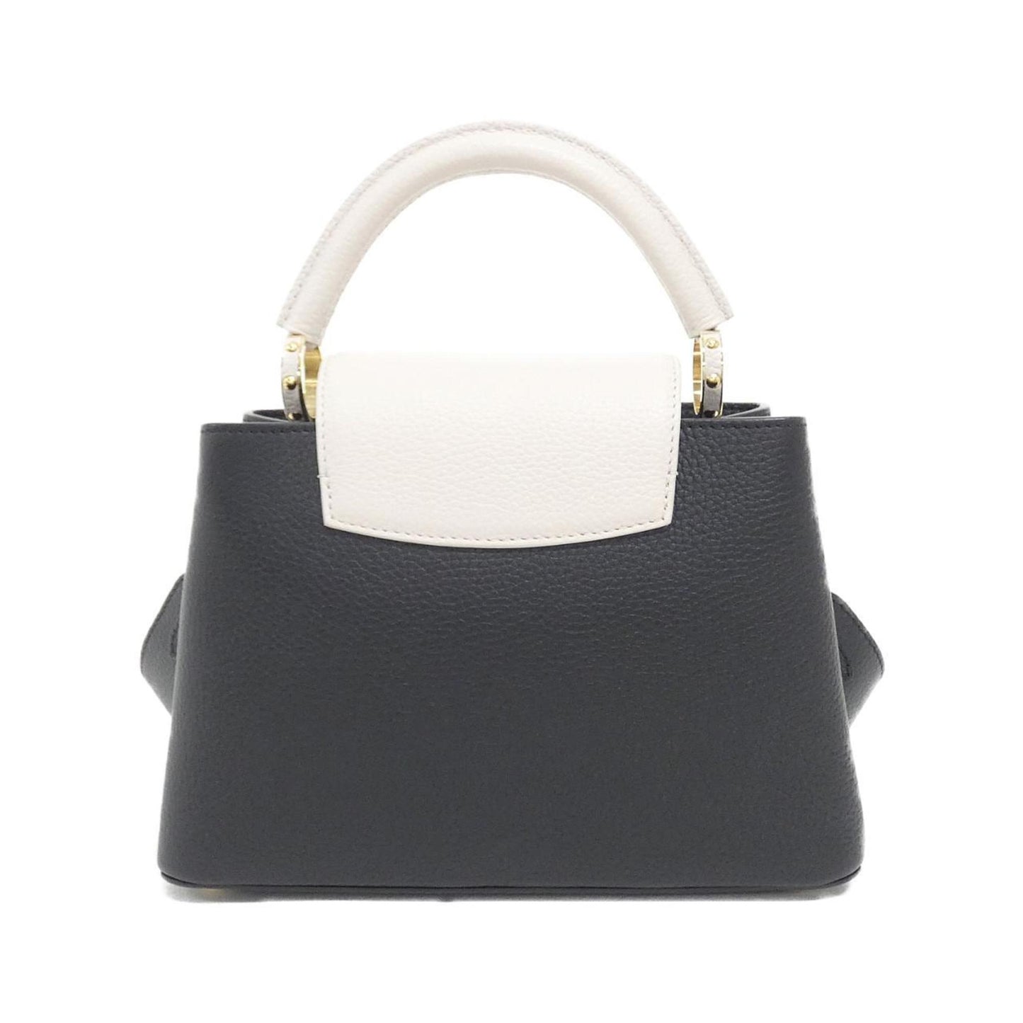 Louis Vuitton Black Leather Capucines