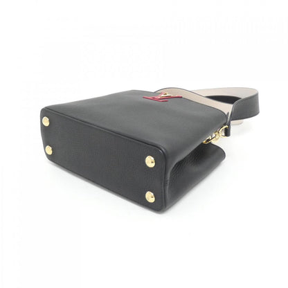 Louis Vuitton Black Leather Capucines