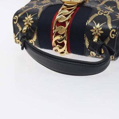 Gucci Blue Leather Sylvie
