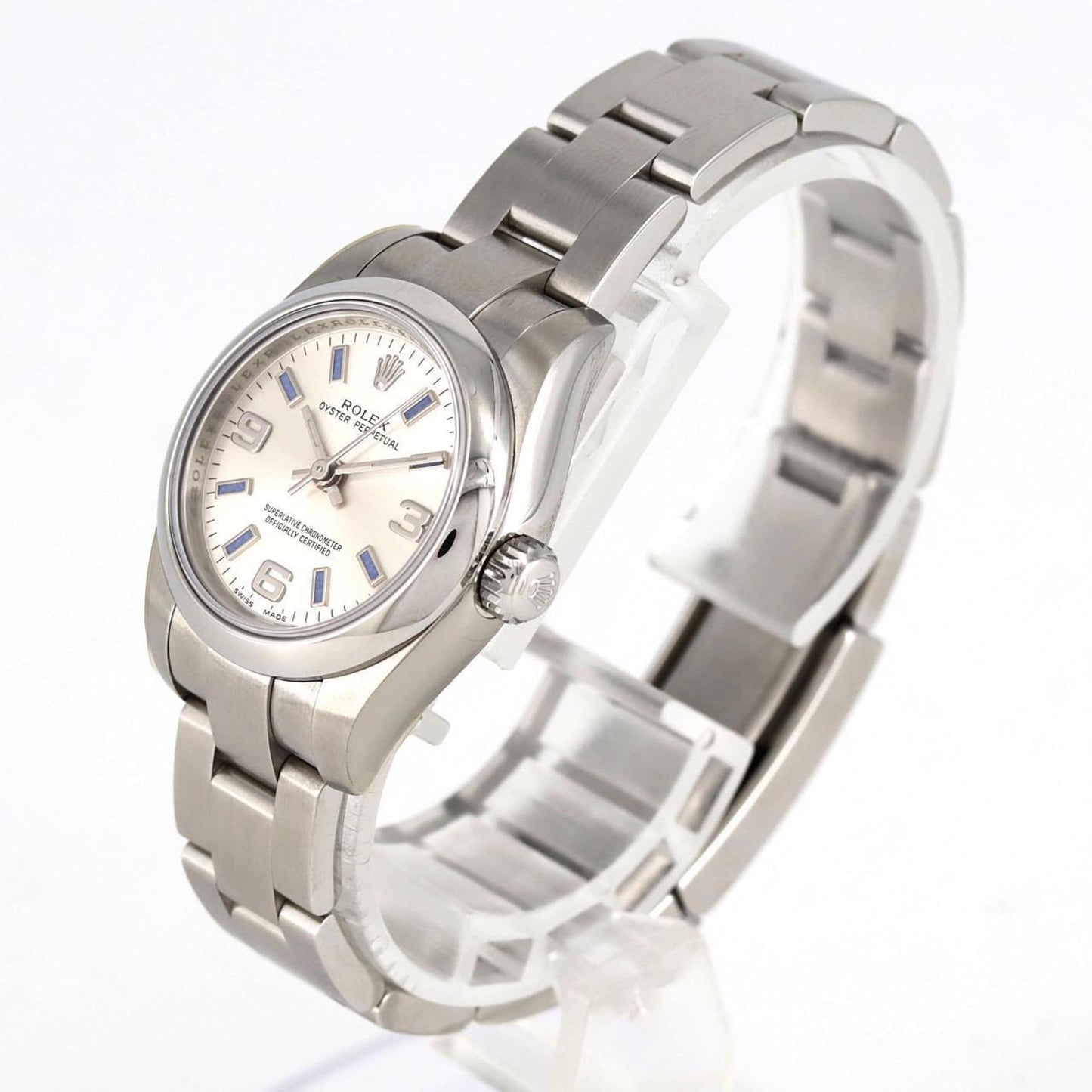 Rolex Silver Steel Lady Oyster Perpetual 26mm