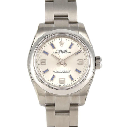 Rolex Silver Steel Lady Oyster Perpetual 26mm