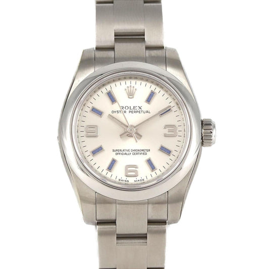 Rolex Silver Steel Lady Oyster Perpetual 26mm