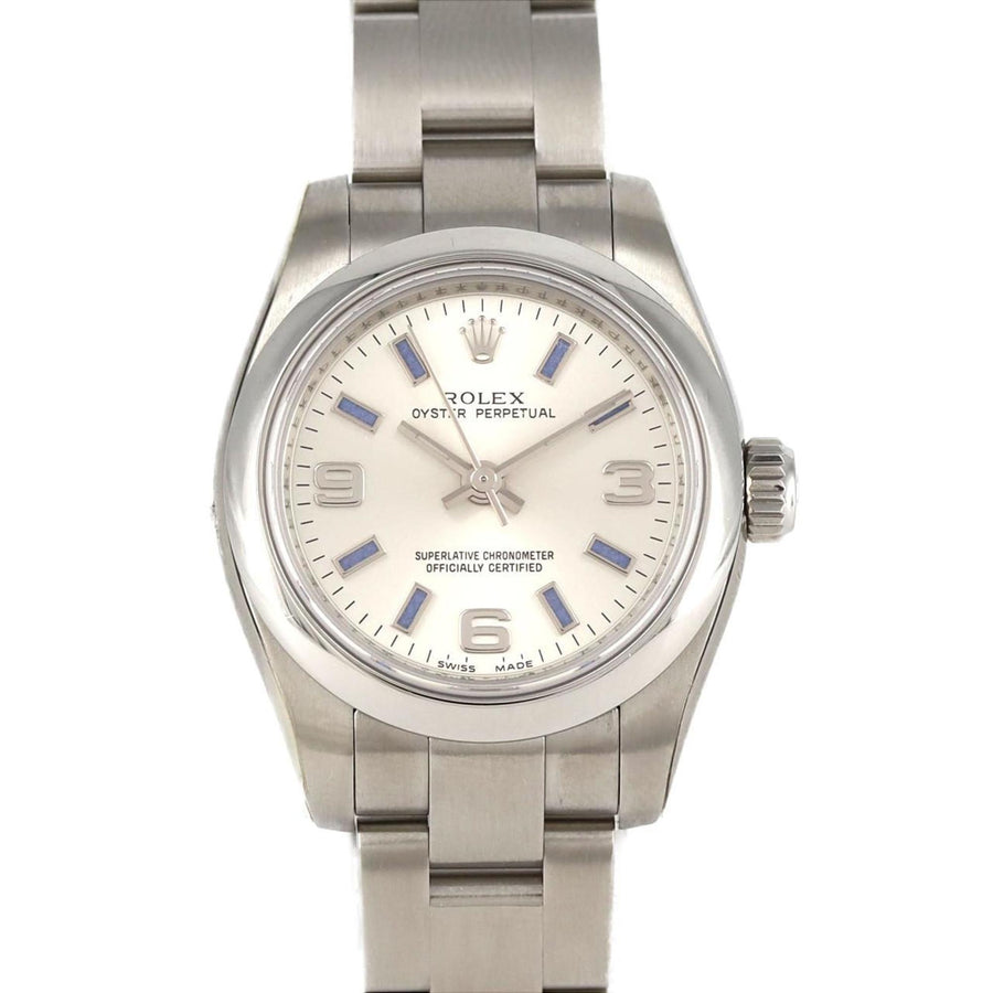 Rolex Silver Steel Lady Oyster Perpetual 26mm