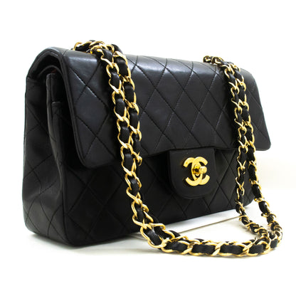Chanel Black Leather Timeless 23