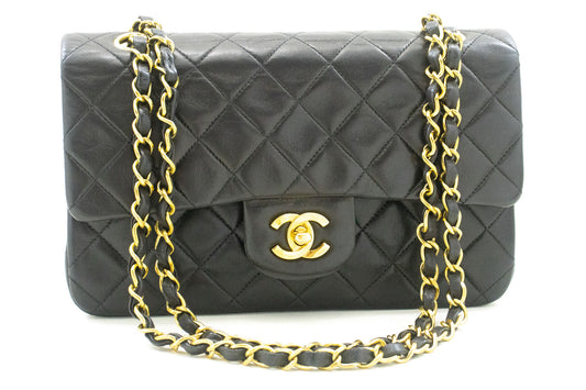 Chanel Black Leather Timeless 23
