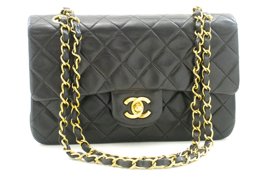 Chanel Black Leather Timeless 23